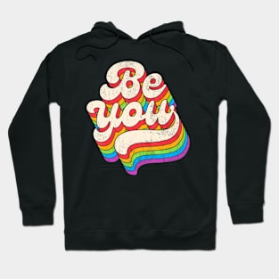 Lgbtq Be You Gay Pride Lgbt Ally Rainbow Flag Hoodie